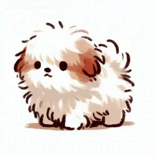 Meme troll chó chibi mắt lác nhẹ nhìn cực kỳ buồn cười