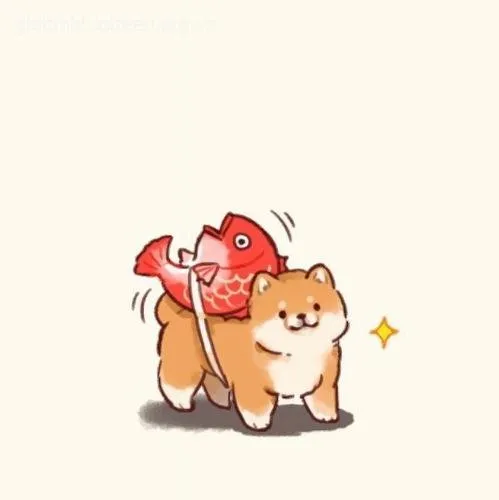 Hình chế chó chibi cười toe toét dễ thương cực kỳ