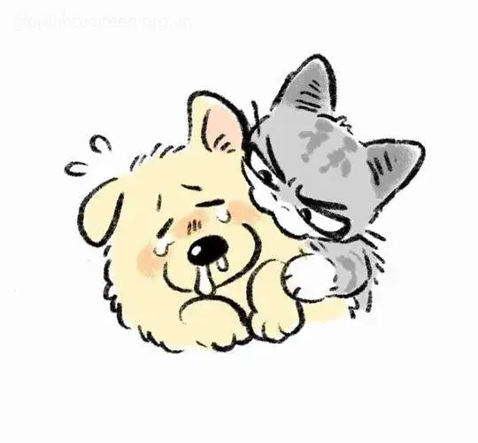 Meme chế chó chibi biểu cảm như “tui hổng biết gì đâu”