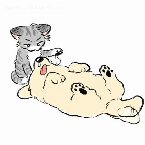 Meme chế chó chibi biểu cảm “tự hỏi cuộc đời” siêu lầy