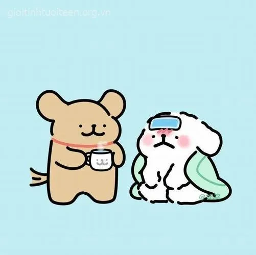 Ảnh troll boss chibi nằm sấp ngáp dài nhìn y chang meme