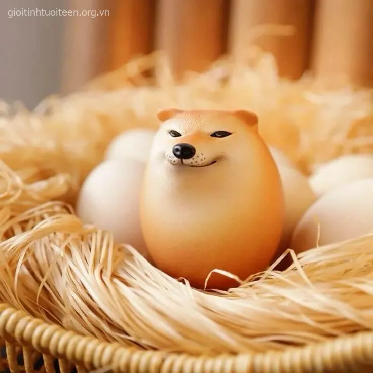 Hình vui Shiba đơ mặt mà caption “mặn chát” cực duyên.