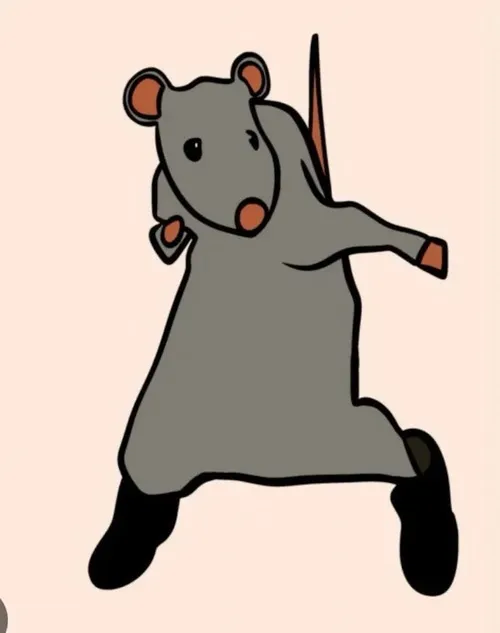 Meme hài chuột tức giận dựng tai tròn vì bị quấy rầy giờ ngủ.