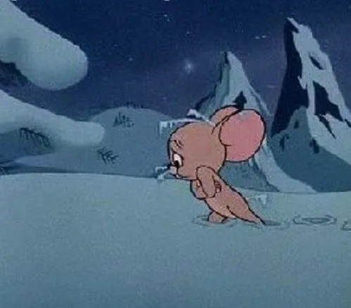 Ảnh meme chuột Jerry khóc tủi thân buồn rầu.