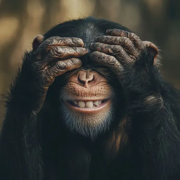 Ảnh vui khỉ bối rối nhìn xa đầy suy tư