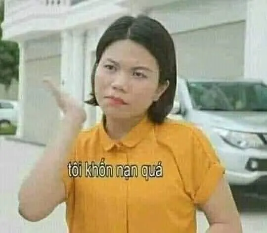 Meme hài xin lỗi thể hiện sự ngượng ngùng sau lời nói vụng về