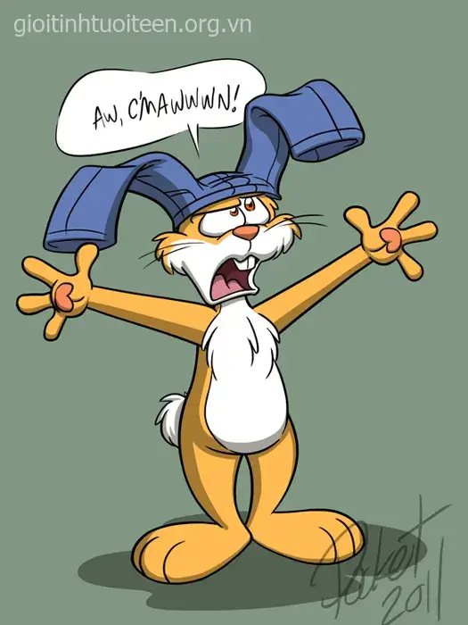 Meme người cười gượng với chiếc quần trên đầu biểu trưng quê độ.