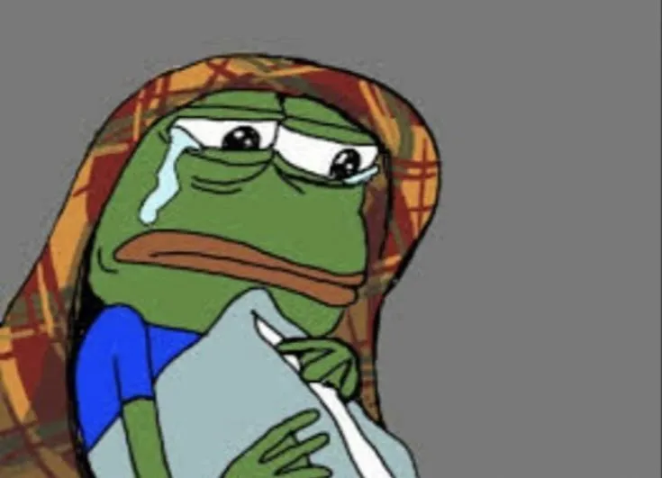 Lưu ngay Meme Ếch Xanh khóc vừa dễ thương vừa hài hước viral mạnh mẽ