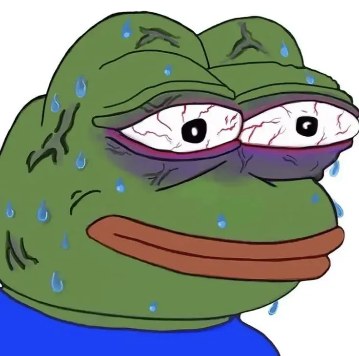 20 Khuôn mặt ếch xanh ủ rũ, đôi mắt rưng rưng lệ.