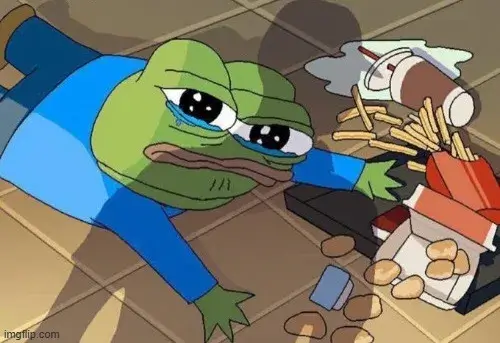 Hình meme ếch xanh lan truyền khắp Facebook Hình meme ếch xanh lan truyền khắp Facebook