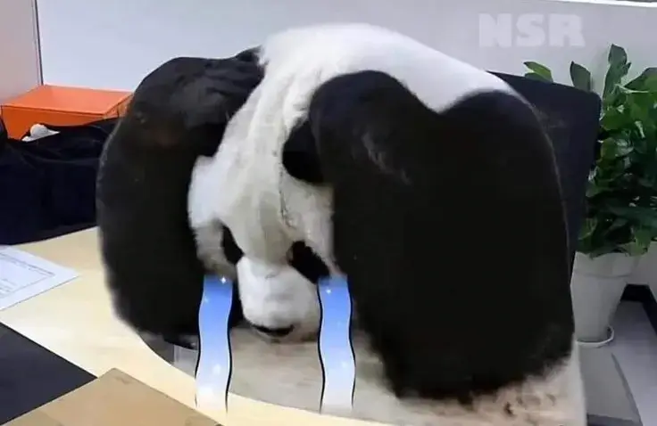 Ảnh troll u buồn ghi lại tiếng thút thít nhỏ và vẻ mặt méo mó đầy cảm xúc.