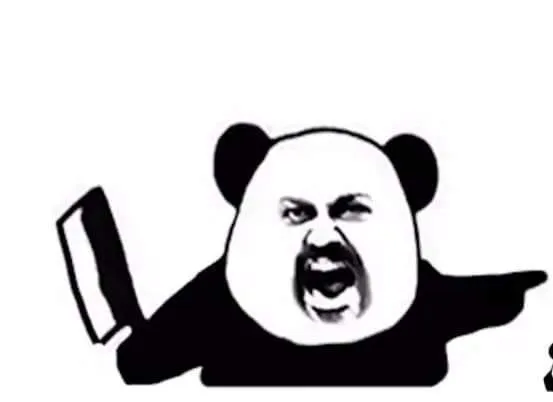 Ảnh troll gương mặt cau có cầm dao gây bão mạng