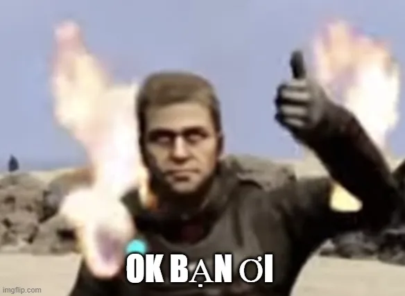 Ảnh meme okela chốt câu chuyện bằng gương mặt điềm tĩnh.