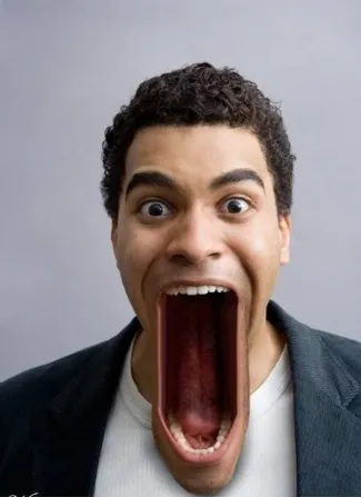 Hình meme vui gương mặt mở to thể hiện sự ngạc nhiên