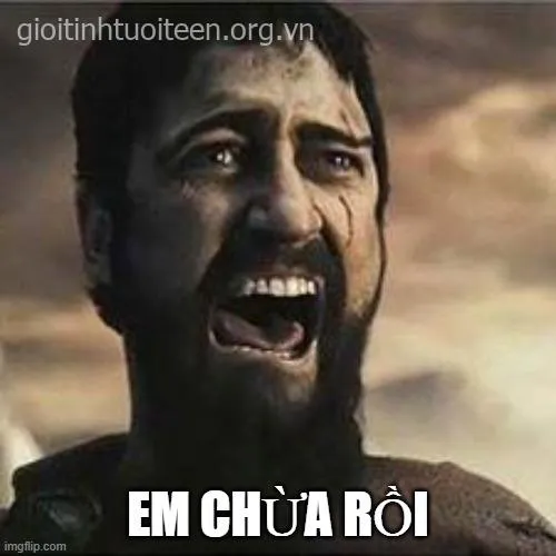 Meme chế mồ hôi rịn trán cho thấy sự căng thẳng hài hước