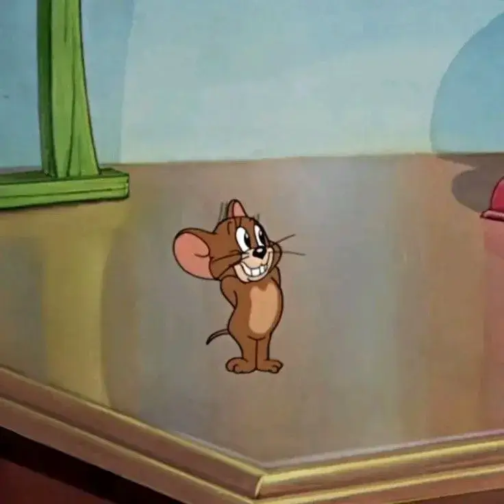 Ảnh hài Jerry giả vờ ngây thơ sau pha troll Tom