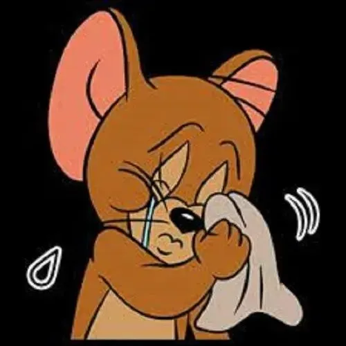 Meme Jerry khóc nêu biểu cảm buồn qua ánh nhìn ướt và cú chạm tim