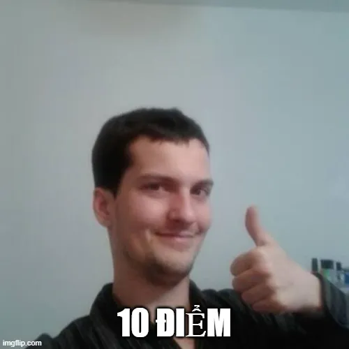 Ảnh troll khuôn mặt nghiêng đầu tán thưởng dễ thương