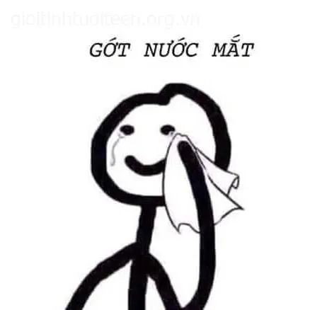 Ảnh troll khuôn mặt lầy lội “khóc mà vui”