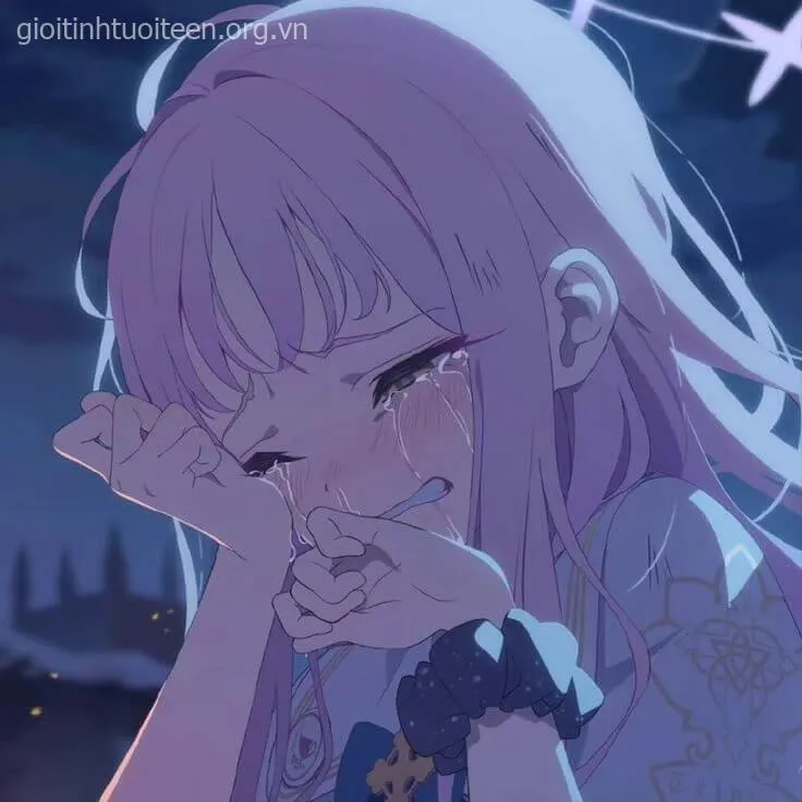 Meme khóc to với đôi mắt đỏ hoe đầy bi kịch.