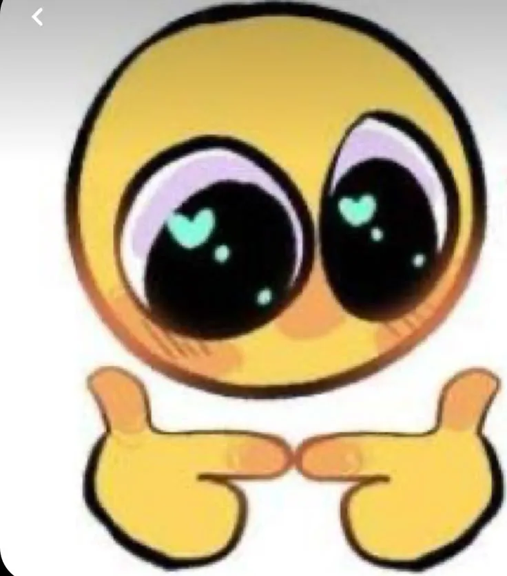 Emoji ngại ngùng dễ thương cực kỳ đáng yêu