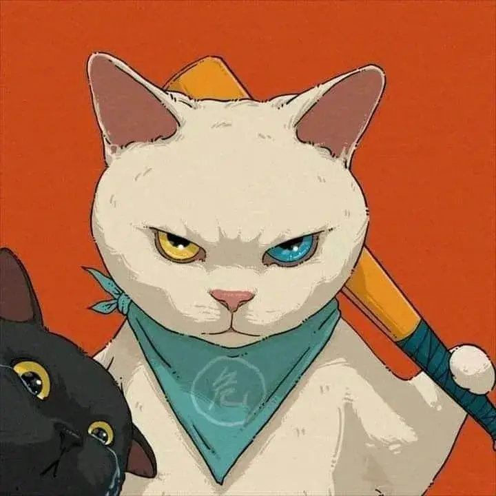 Meme hài mèo gắt nhẹ caption “tôi mệt rồi”