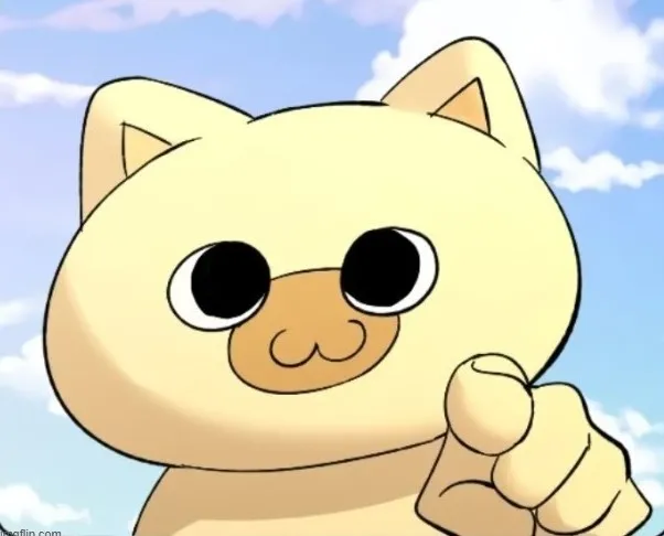 Hình chế mèo cười chỉ tay lan truyền TikTok