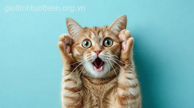 Ảnh troll mèo đáng yêu nhưng cạn lời cực đại.