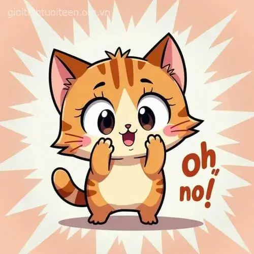 Hình troll mèo hoảng nhìn đời chán ngán