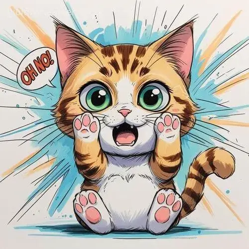 Hình chế mèo ôm đầu phản ánh cảm xúc dân mạng