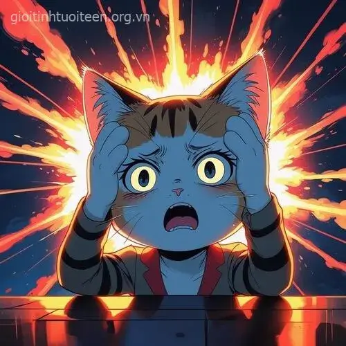 Hình chế mèo biểu cảm “chịu đời không nổi”