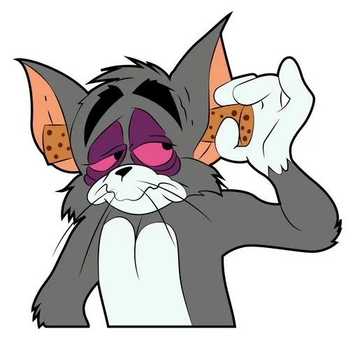 Ảnh meme vui biểu cảm Tom “cạn pin” level max.