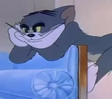 Meme troll mèo Tom biểu cảm đắc chí đầy thần thái