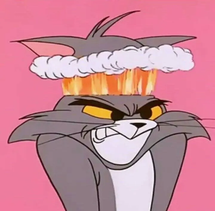 15 Ảnh Meme Mèo Tom Tức Giận bực bội tới đỏ mặt cay cú nhưng vẫn hài hước