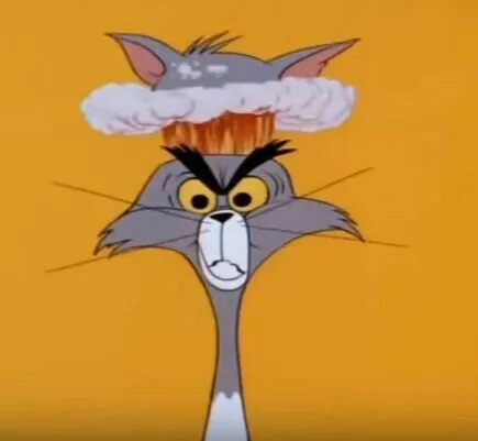 Hình troll Tom và cơn giận bất tận dễ thương