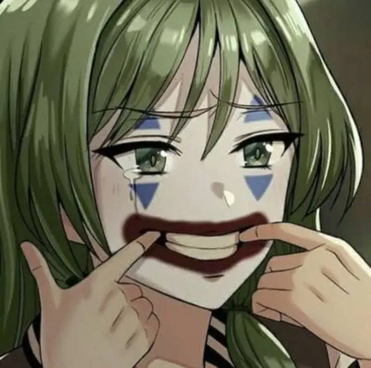 Ảnh anime ngoài cười trong khóc khiến người ta đồng cảm liền.