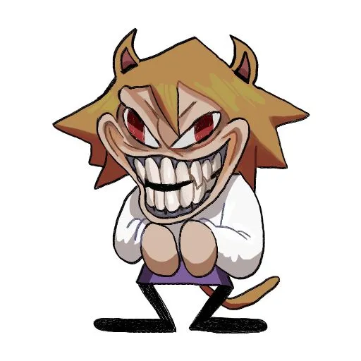 Biểu cảm cười đểu, gương mặt lạnh lẽo.