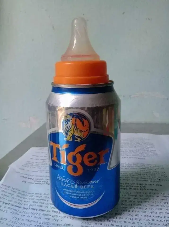 Bình sữa mẫu bia Tiger