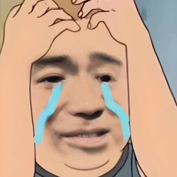 Meme ôm đầu thể hiện cảm xúc bất ngờ và cạn lời cực mạnh