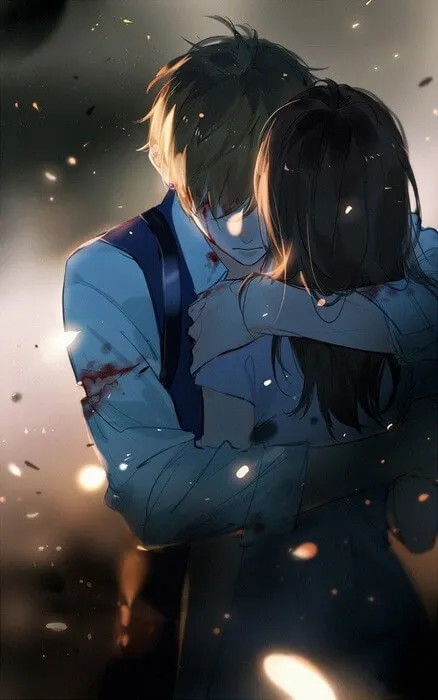 Ảnh chế tình yêu thể hiện bằng cái ôm nhẹ nhàng