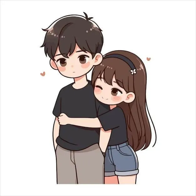 Ảnh chế người yêu cười tươi trong vòng tay an lành