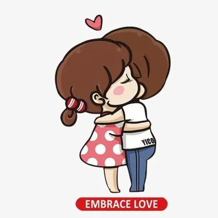 Meme ôm người yêu dễ thương với ánh mắt long lanh