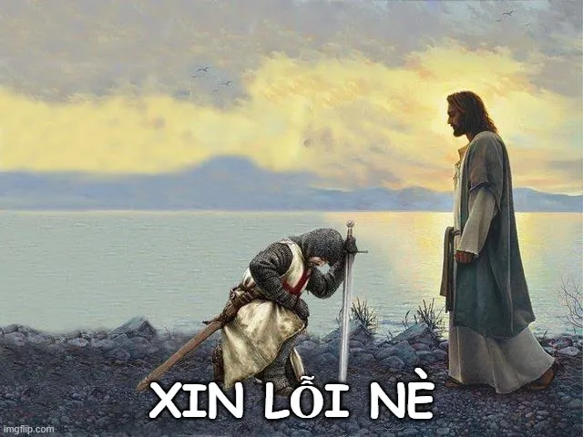 Ảnh vui biểu cảm sợ bị mắng nhưng vẫn dễ thương.