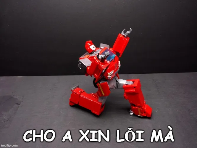 Hình troll quỳ xin lỗi khi bị nhắc deadline trễ.