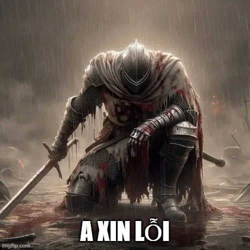 Ảnh hài cảnh nhận lỗi khiến không khí bớt căng.