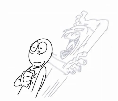 Ảnh chế sợ sệt tái hiện ánh mắt mở to kinh hãi