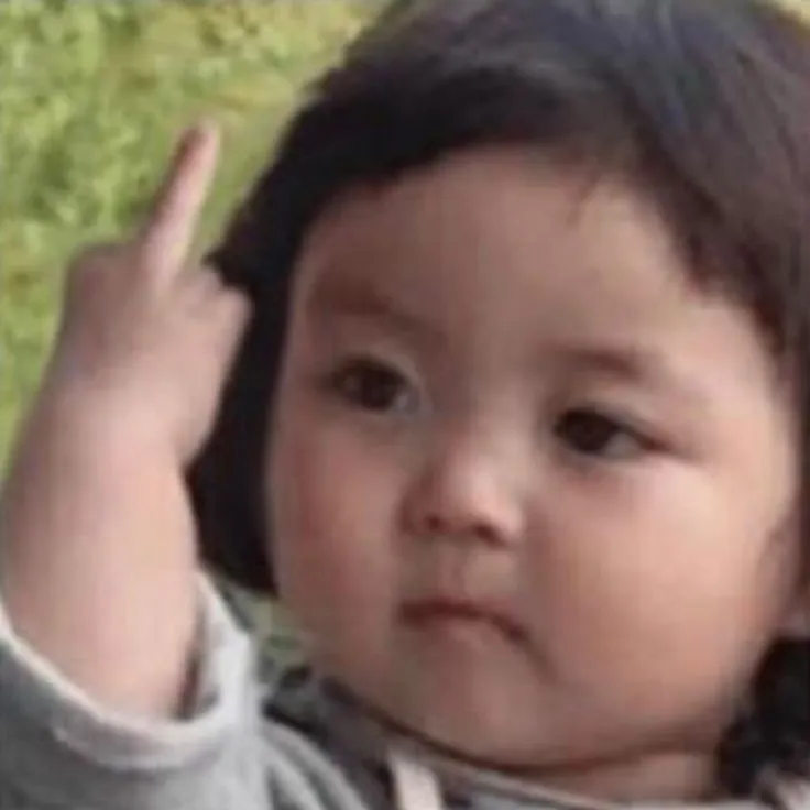 Ảnh chế khó chịu ra mặt dùng phổ biến trên Facebook.