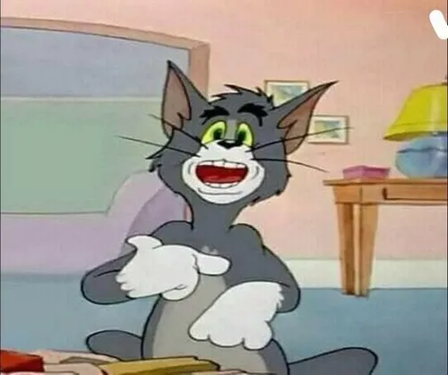 Meme hài mèo Tom gương mặt ngạc nhiên không nói được