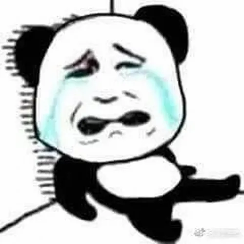 Ảnh chế gấu trúc cười méo tinh quái.