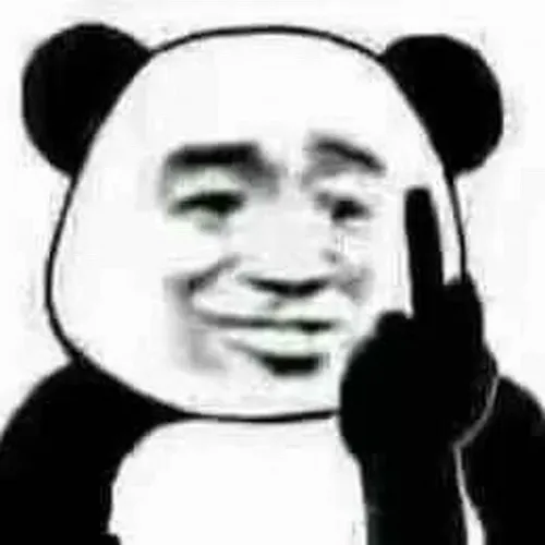 Meme gấu trúc troll mặt méo tạo cảm giác cà khịa.